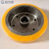 Nouvelle roue de charge en PU 355x106-6 avec roulement à rouleaux et à billes pour chariot élévateur à bras Jungheinrich ETV320/ETV325, pièces de rechange, 6 trous de boulons