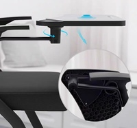 Chaise de classe moderne avec roulettes réglables pour tablette d'écriture, idéale pour réunions et conférences, conçue pour les écoles
