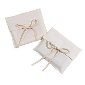 25*35cm Umschlag Baumwoll tasche Custom Tie Blank Natürliche Farbe Dokumenten tasche Kleidung Digitale Produkt verpackung Flip Bag New Style - Product Image 3