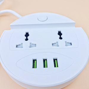 Prise électrique ronde 10A 250V, prise universelle britannique, rallonge avec 3 ports USB, 10 Tecnologia, blanc, OEM, <span class=keywords><strong>NFC</strong></span>, prise 7 broches Ldino - Product Image 6