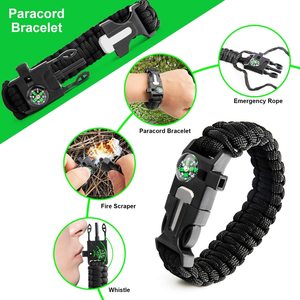Équipement de survie pour le camping, kits 18 en 1, gadgets sympas, fournitures de premiers secours pour le camping, la pêche, la randonnée, la chasse - Product Image 5