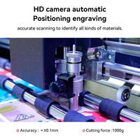 1BOST ZD350 Máquina de corte con alimentación ultra automática, cortadora de láminas y pegatinas con motor de bobina de voz, plotter digital Delta CCD