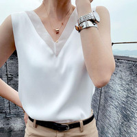 Modische Sommer Elegante Tunika Damen Hemden Vintage Büro Kunstseide Basic Chiffon Blusen für Frauen