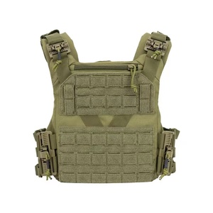 중국 공장 OEM 사용자 정의 로고 퀵 릴리스 폴리에스터 엘리트 트레이닝 기어 하네스 장착 전술 조끼 - Product Image 1