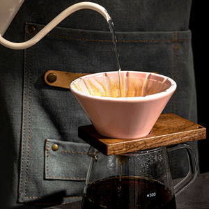 Stocked Good Quality Reusable Paper <b>Filter</b> Porous Ceramic Foam <b>Filter</b> Pour Over Modern Ceramic <b>Coffee</b> Dripper - Product Image 5