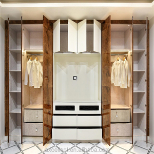 Customized Extendable Modern Convertible <strong>Wardrobe</strong> Cabinet <strong>Set</strong> for Bedroom Furniture with Closet Storage - Product Image 5