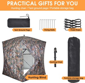 Tenda da caccia con camuffamento automatico da caccia Bivvy da caccia con apertura rapida a terra mimetica tenda da caccia per cacciatori