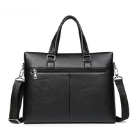 Sac à main en cuir PU pour hommes, sac de bonne qualité bureau Vintage Business décontracté, mallette imperméable, sacoche à bandoulière, porte-documents pour ordinateur portable