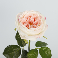 Fleurs artificielles réalistes à tige unique, roses, lotus, pivoines bleues au toucher réel, pour mariage, fête, bureau, décoration de la maison