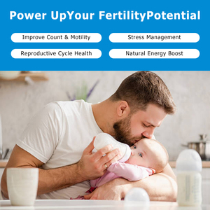 Complément de santé : Gélules de fertilité avec vitamine C pour améliorer le nombre et la motilité des spermatozoïdes, et la gestion du stress - Product Image 3
