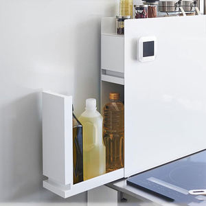 Nuovo Portaspezie a 3 Ripiani in Acciaio per Cucina, Moderno ed Ecologico, Portaoggetti Verticale <span class=keywords><strong>Nero</strong></span> con Cassetti per Soggiorno - Product Image 6