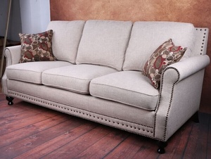 Conjunto de muebles para el hogar, sofá antiguo de tela de terciopelo antiguo, americano - Product Image 2