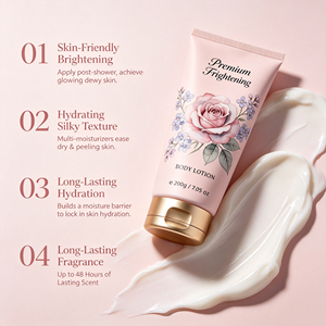 Loción Corporal con Aroma a Rosas de Marca Privada, Crema Corporal Hidratante, Iluminadora y Suavizante 24H, Humectante Vegano Orgánico para Piel Seca y Áspera - Product Image 3
