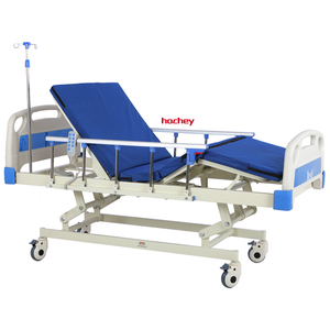 HOCHEY MEDICAL propose un lit <span class=keywords><strong>médical</strong></span> à prix super bas avec trois fonctions et un sommier perforé rayé. - Product Image 3