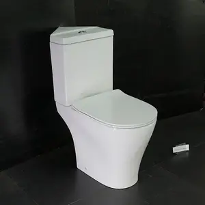 高品质卫生洁具卫生间卫生间浴室欧洲地板马桶陶瓷p陷阱现代转角水箱无框马桶