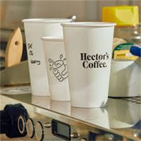 Gobelets à café en papier biodégradables et écologiques de 4 oz à 24 oz avec logo personnalisé, à paroi simple, avec couvercle, pour les cafés à emporter