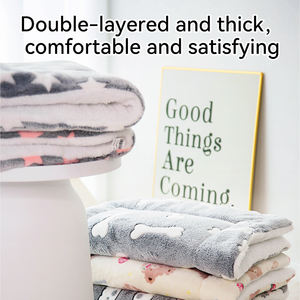 Productos personalizados para mascotas cama para perros otoño e invierno cálido gato piso Mat lavable mascota dormir mullido perro franela Manta polar - Product Image 4