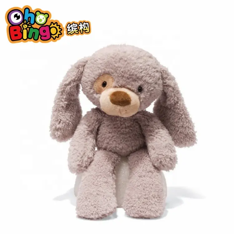 Latest High quality Lovely plush feeder toy for suckling dog with long ear, pull toy mechanism, floppy dog plush toys