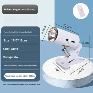 110V/220V năng lượng mặt trời bò sát đèn rù<span class=keywords><strong>a</strong></span> Basking đèn rù<span class=keywords><strong>a</strong></span> sưởi ấm bóng đèn Lưỡng Cư Nguồn cung cấp đèn nhiệt - Product Image 6