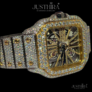 Indian Exporter Custom Logo Moissanite Diamond Quartz <b>Watch</b> OEM ODM Luxury Wristwatch Manufacturer Supply Available <b>For</b> Sale - Product Image 6