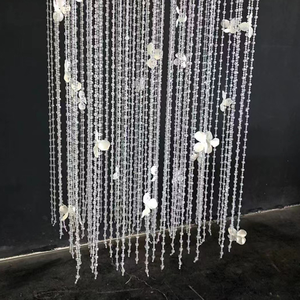 Decorazione per Soffitto con Perline a Petalo H245 in Acrilico per Sfondi di Palcoscenici e Sale Matrimoniali - Product Image 4