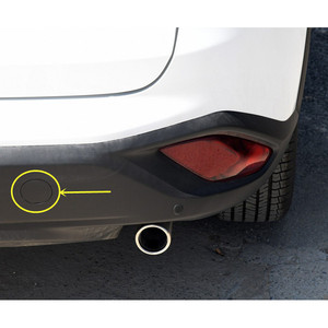 Cache-attelage arrière Mazda CX-4 en plastique noir mat GV9S-50-EK1 2016-2019 - Product Image 1