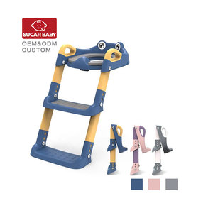 Thiết Kế Mới Trẻ Em Bô 6 Điều Chỉnh Bước Bô Đào Tạo Ếch Phim Hoạt Hình Di Động Bô Ghế Đào Tạo Với Thang - Product Image 1