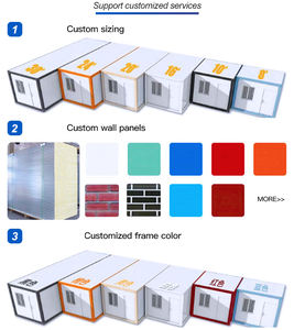 Garage Conteneur Extensible Contemporain de 20 pieds avec Panneau Sandwich pour 2 Places de Parking et Utilisation en Entrepôt - Product Image 5
