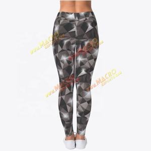 ขายส่งดอกไม้ดิจิตอลพิมพ์ชุดชั้นในกีฬาเอวสูงควบคุมหน้าท้องสะโพกเลคกิ้งหญิงโยคะเสื้อผ้าสูทกางเกง - Product Image 3