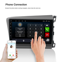 Grosir 9 inci Android Auto Carplay DVD Player GPS untuk Honda Civic RHD 2012 DSP Multimedia Video Radio layar sentuh Radio mobil