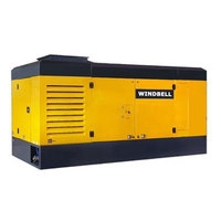 Compresseur d'air à vis diesel portable pour forage de puits d'eau, moteur diesel minier, 35 bar, 40 bar, 1200 cfm, 1400 cfm