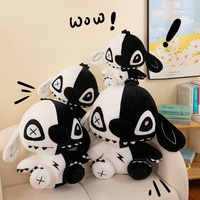 Coussin personnalisé en peluche super douce, motif elfe noir de dessin animé, rembourrage en coton PP, pour soulager le stress, unisexe, idéal pour un anniversaire