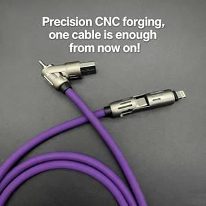 Cable de carga rápida de doble salida de 240 W con puertos USB-C – Cargador divisor de 1 m/1,5 m/2 m - Product Image 4