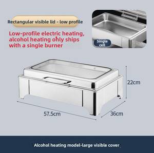 Hôtel commercial en acier inoxydable chauffage électrique poêle à <span class=keywords><strong>buffet</strong></span> petit déjeuner transfrontalier équipement de maintien Visual Flip - Product Image 5