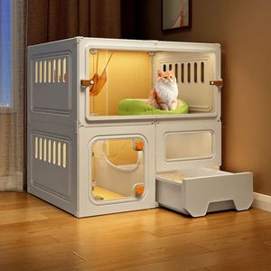 Trong nhà Mèo biệt thự lớn một phòng một phòng hiện đại không gian miễn phí điều hòa không khí nhà vệ sinh ngăn kéo - Product Image 6