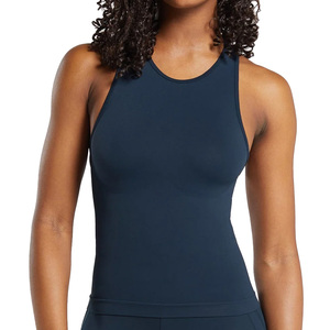 Débardeur élégant d'été pour femmes avec tissu en coton doux sans manches, col rond, tenue décontractée parfaite pour les tenues quotidiennes - Product Image 6