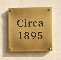 Plaque en laiton LED avec logo personnalisé en relief, laiton antique, enseigne commerciale gravée, décoration murale en métal, café, restaurant, hôtel, IP65