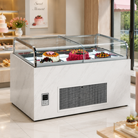 Refroidisseur de vitrine d'affichage de gâteau de refroidissement haute efficacité de conception verticale de luxe à base de