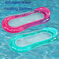Colchoneta Flotante Inflable de PVC de Alta Calidad con Logotipo Personalizado para Juegos Acuáticos, Colchón Flotante Inflable para Adultos