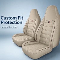Housses de siège de voiture universelles personnalisables en cuir, modernes, toutes saisons, respirantes et résistantes à l'usure pour SUV, berline et camion