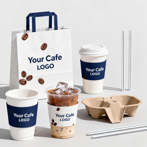 Factory Custom Printing Eco-friendly Durable Kraft <b>Paper</b> Coffee Bag for One Cup Two Cups Four Cups Takeaway - Product Image 3