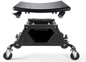 Tabouret roulant pour le <span class=keywords><strong>detailing</strong></span> automobile RS-001, avec deux plateaux latéraux pour outils, un tiroir central, 4 roues pivotantes avec frein, capacité de charge de 150 kg pour l'automobile - Product Image 3