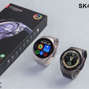 Kalobee Sk45Pro Nouvelle Montre Connectée <span class=keywords><strong>Watch5</strong></span> pour Sport Bluetooth, Écran AMOLED Étanche IP68, Appel International, Fréquence Cardiaque, Cuir - Product Image 2