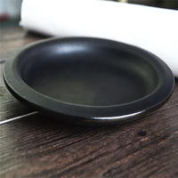 Plateau de valet rond en cuir moulé Plateau organisateur de bureau