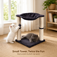 Arbre à chat personnalisé pour usine à petit impact environnemental, Condo pour chat, Tour pour chat, Planche à gratter multicolore pour animaux de compagnie, Jouet