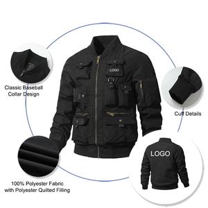 Giacca imbottita Bomber <span class=keywords><strong>uomo</strong></span> inverno che indossa ragazzi Cool Utility Poly pieno girocollo giacche invernali <span class=keywords><strong>abbigliamento</strong></span> esterno - Product Image 2