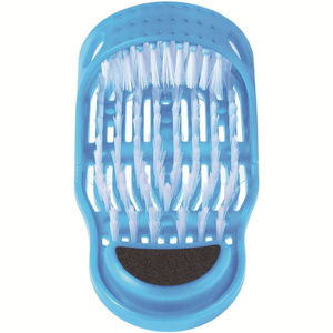 Plastic Foot Washing Slippers with <b>Shower</b> Scrubber & Exfoliating Brush-Spa-Quality Bathroom Foot Care - Product Image 2