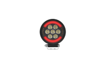 Luz de Trabajo LED Multifuncional con Certificación ECE R65 R10, con Luz de Advertencia Intermitente Integrada y Luz de Posición Blanca para Camiones Todoterreno