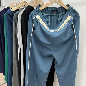 Ocio Negocios Limpiar Hombres Pantalones de algodón Exportación Fardos de segunda mano 45Kg-100Kg Japón Ropa usada en fardos