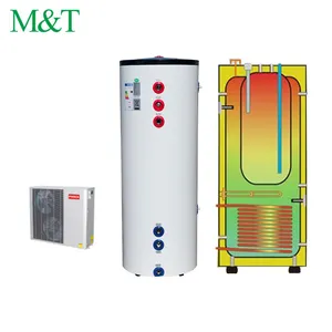 100-1000L Belgium Pompe A Chaleur Air Eau Home Heater Save Energy Systems Ss304 10kw 28kw Heat Pump Boiler Water Heater